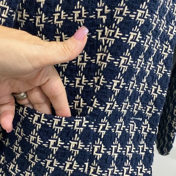 NWT Banana Republic Tweed Blazer 3/4 Sleeve |Size 8 - Picture 2 of 11